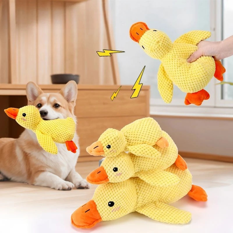 Pato. Peluche de entretenimiento para su mascota.