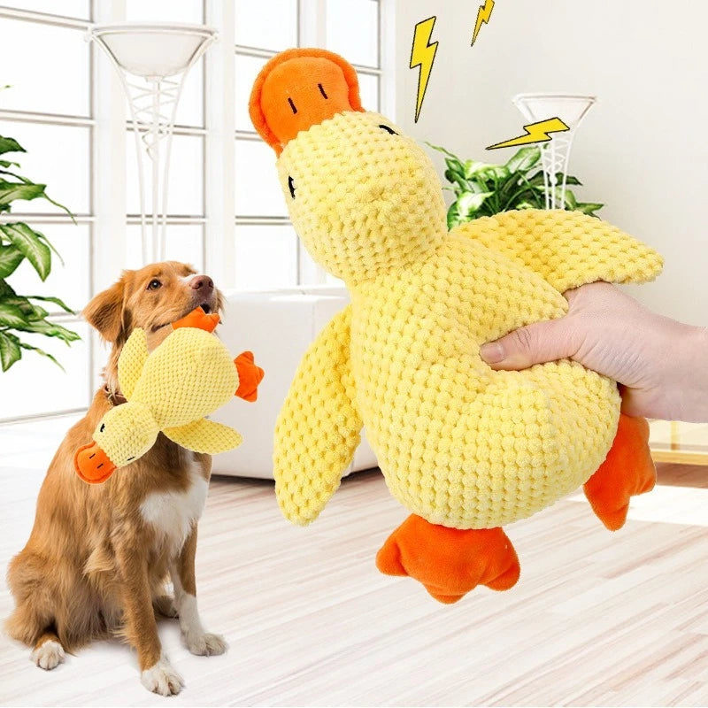 Pato. Peluche de entretenimiento para su mascota.